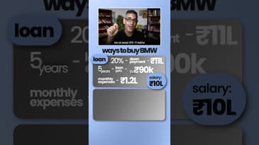 BMW lene ke liye 2 tareeke! | Ankur Warikoo #shorts