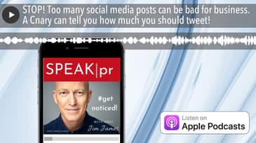 STOP! Too many social media posts can be bad for business. A Cnary can tell you how much you should