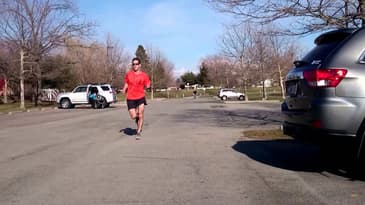 Triathlete Running Analysis at 3 Miles