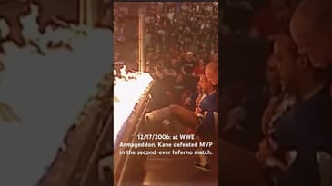 12/17/2006: at WWE Armageddon, Kane defeated MVP in the second-ever Inferno match.