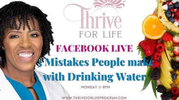 3 Mistakes people make with Drinking Water