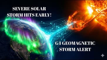 SEVERE Solar Storm Hits Earth EARLY! G4 Geomagnetic Storm & Aurora Alert