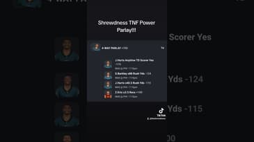 Back with another Shrewdness Power Parlay! Up 3.25 units YTD.  #TNF #betting #eagles #commanders