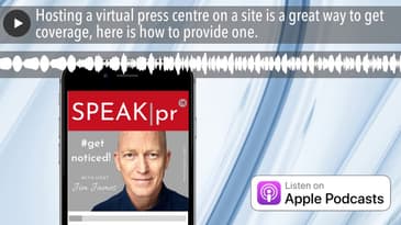 Hosting a virtual press centre on a site is a great way to get coverage, here is how to provide one