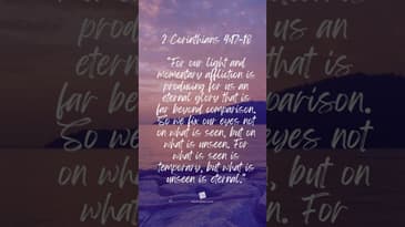 #Bible Verse - 2 Corinthians 4:17-18 #motivation #inspiration #faith