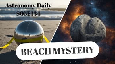 Beach Mystery, Asteroid Close Encounter, and the Cosmic Dance of Ancient Comets