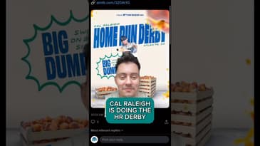 CAL RALEIGH IS DOING THE HR DERBY #mlb #baseball #mariners