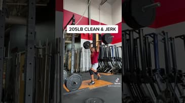 205lb Clean And Jerk | Dr. Chris Garcia  #shorts #youtubeshorts
