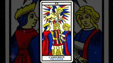 VI. The Lovers Card (Marseille Tarot)
