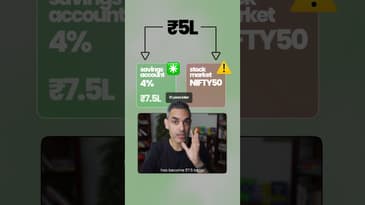 Savings Account ya Stock Market - Aap Kaunsa Option Choose karenge?! | Ankur Warikoo #shorts