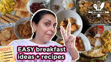 5 Easy Things To Make For Breakfast At Home | All Recipes Included | Cook W Aanam C
