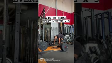 245lb clean X 5 | Dr. Chris Garcia