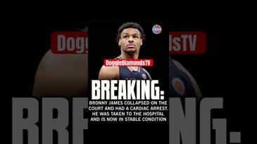 Bronny James Collapses On Court From Cardiac Arrest #bronnyjames #shorts