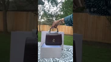 UNBOXING MY BRAND NEW JIMMY CHOO BAG! 💖 | TOP HANDLE BORDEAUX CROC EMBOSSED LEATHER | LUXURY BAG