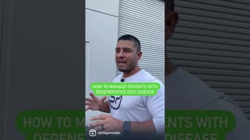 How To Manage Patients With Degenerative Disc Disease | Dr. Chris Garcia