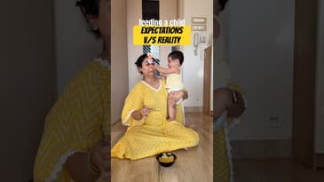 FEEDING A TODDLER: EXPECTATIONS V/S REALITY 😂😂😂 #momlifewithac