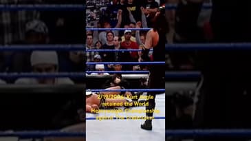2/19/2006: Kurt Angle retained the World Heavyweight Championship against The Undertaker. #wwe