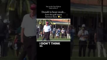 Donald Trump backing up the debate golf smack talk - who won that debate? 🏌️⛳️