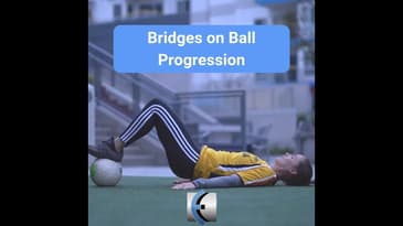 Bridges on Ball Progression - great exercises for hamstrings, runners