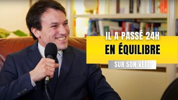 Clément Leroy - L'homme qui fait du sur place avec le vélo le plus rapide du Monde