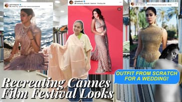 OUTFIT FROM SCRATCH BOLLYWOOD CELEBRITY INSPIRED CANNES FILM FESTIVAL RED CARPET LOOK INDIAN WEDDING