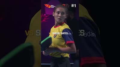 Roos Van Reek sends them packing to the baseline ✈️ #ipbl #IndianPickleballLeague #GameRallyFire