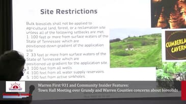 Town Hall meeting hosted by Senator Bowling with concerns about Biosolids management Part 2 of 3