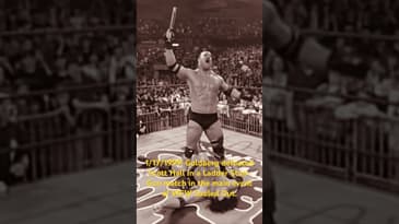 1/17/1999 Goldberg defeated Scott Hall in a Ladder StunGun match in the main event of WCW Souled Out