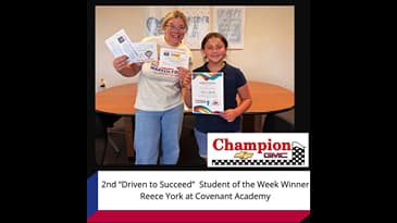 Driven to Succeed of the week Presented by Champion in McMinnville