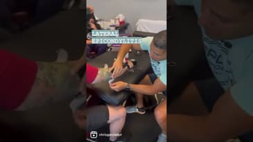 Tennis elbow taping for pain relief | Dr. Chris Garcia