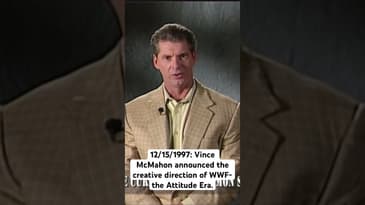 12/15/1997: Vince McMahon announced the creative direction of WWF moving forward- the Attitude Era.