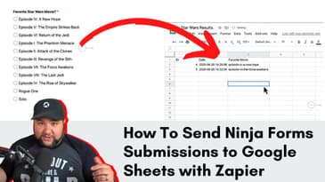 How To Send Ninja Forms Submissions to Google Sheets with Zapier