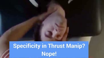 Cervical Thrust Manipulation in Slow Motion