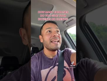 How many exercises do you give your patients?