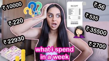WHAT I SPEND IN A WEEK AS A 31 YEAR OLD LIVING IN MUMBAI! | Aanam C Vlog