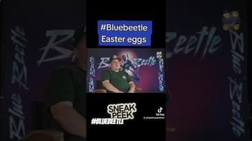 talking with #bluebeetle Easter eggs with director #angelmanuelsoto #dceu