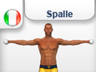 alzate laterali con i pesi - esercizi allenamento per spalle deltoidi palestra o casa