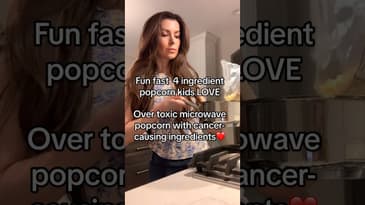 Non-toxic popcorn kids LOVE #shorts #healthy #parenting #recipe