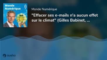 "Effacer ses e-mails n'a aucun effet sur le climat" (Gilles Babinet, Conseil National du Numérique)