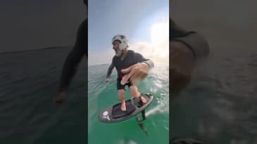 Tow Foiling Hurricane Erin with NC Foil School