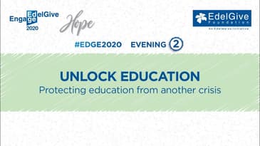 EDGE 2020 - Evening 2: Unlock Education - Protecting Education from Another Crisis