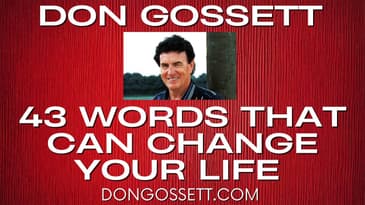 43 Words That Can Change Your Life - Don Gossett - Good News Gospel Salvation Confession #dongossett