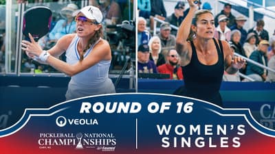 Kaitlyn Christian v Victoria DiMuzio at the Veolia Atlanta Pickleball Championships