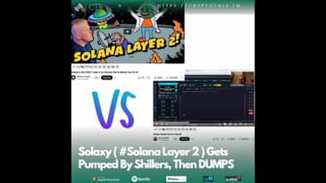 #Solaxy ( #Solana Layer 2 ) Gets Pumped By Shillers, Then DUMPS; Another #Dogechain?