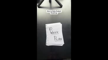 10 week plan to break into data analytics