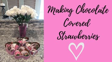 Making Valentine's Day Chocolate Covered Strawberries | The Janay Wells Show