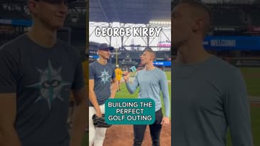 BUILDING THE PERFECT GOLF OUTING WITH GEORGE KIRBY || #shorts #baseball #seattlemariners #mariners