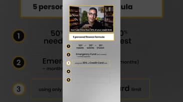 5 Important PERSONAL FINANCE RULES! | Ankur Warikoo #shorts