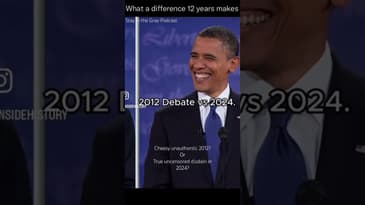 Barack Obama and Mitt Romney in 2012 versus Donald Trump and Joe Biden in 2024