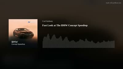 Fast Look at The BMW Concept Speedtop